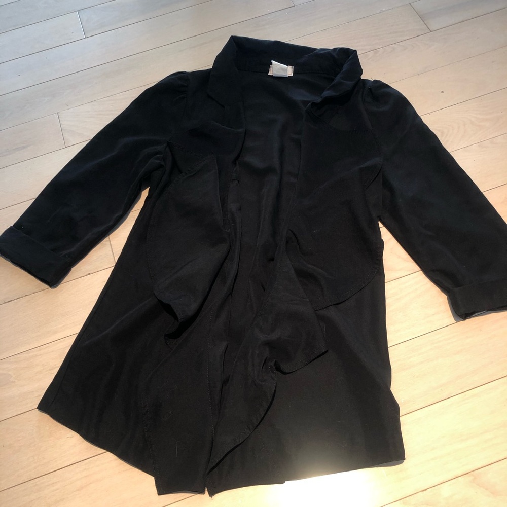 Love...Ady Black Ruffle Cardigan